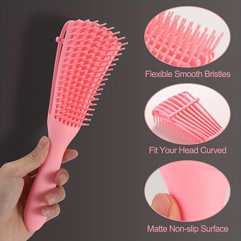 Hair Styling Tool Set, 11pcs/set Detangling Brush Set, Detangling Brush And Comb For Natural Hair, Sleep Bonnet, Big Claw Clip For Summer Haircare