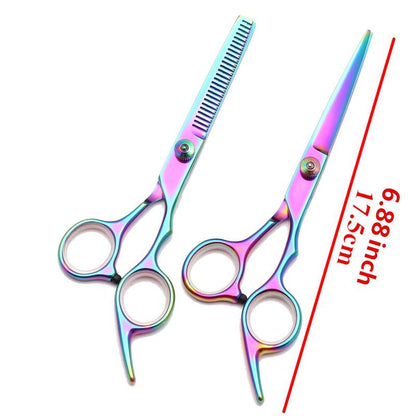 Professional Hairdressing Hair Cutter Set, 1 Set Hair Trimming Combs & Scissors, Barber Thinning Razors, Sharp Blade Shears, Hair Styling Tools, Barber Equipments