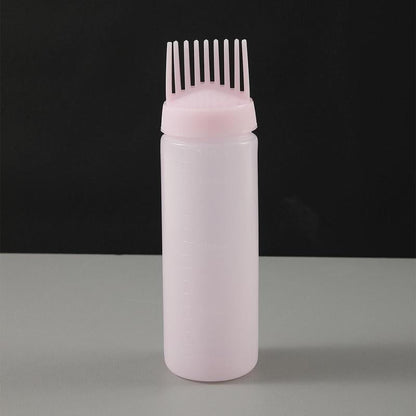 Hair Dye Root Comb Applicator Bottle, Household Hair Dye Auxiliary Brush Bottle, Perm & Dye Hair Oil Applicator, Multi-use Hair Styling Tool Accessories