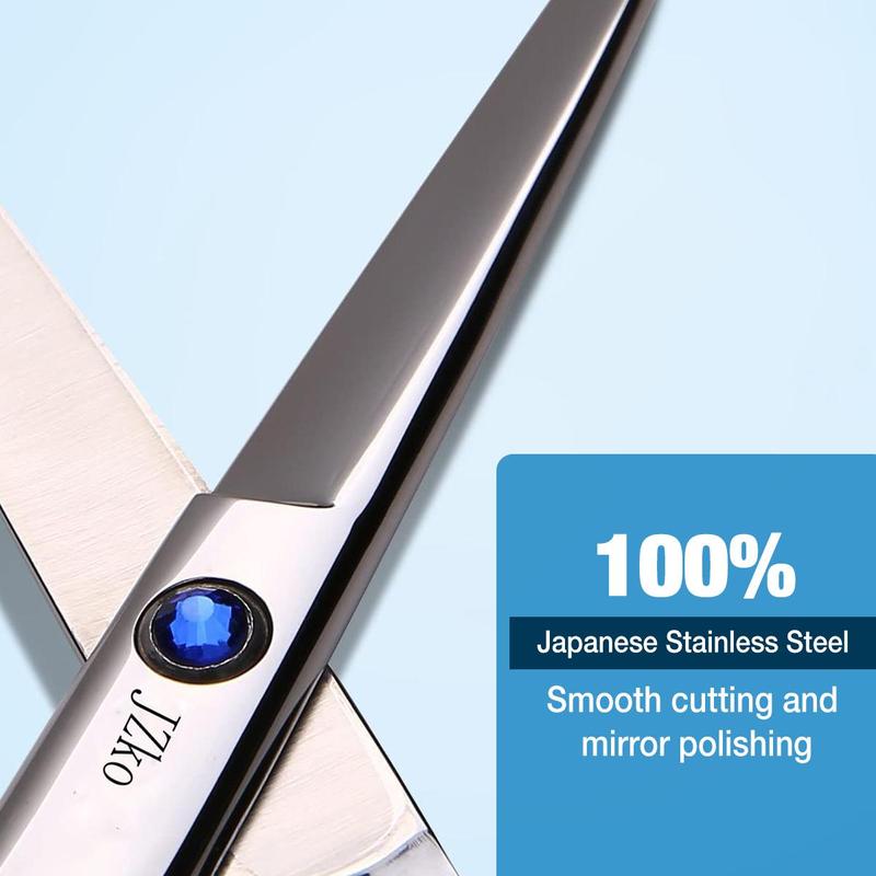 Professional Hair Cutting Tool, 1 Count Salon Hair Cutting Shears with Rubber Handle, Hand Sharpened Hair Cutting Tools