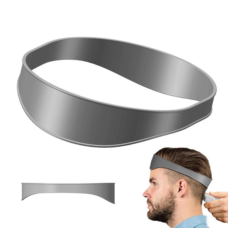 Hairline Trimmer Guide, 1 Count Silicone Haircut Band Template, Silicone Heatless Styling Tool For Men