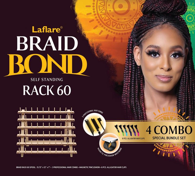 Braiding Rack 60 Combo Haircare Heatless