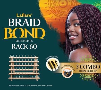 Braiding Rack 60 Combo Haircare Heatless