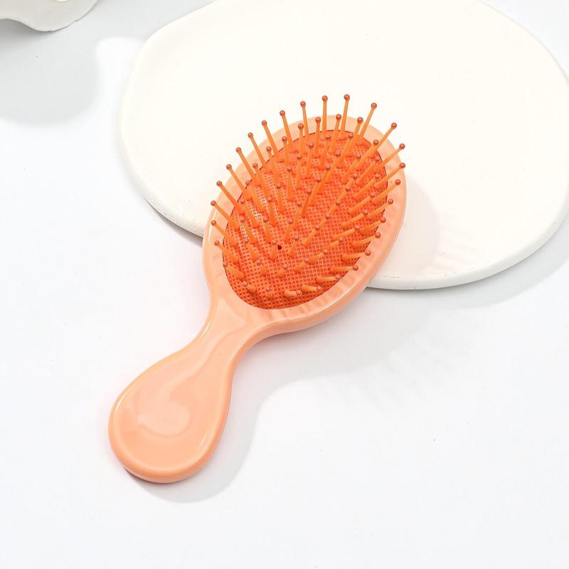 Oval Shaped Hair Brush, 1 Count Portable Air Cushion Comb, Wet Dry Hair Detailing Comb, Curly Hair Detangling & Styling Tool