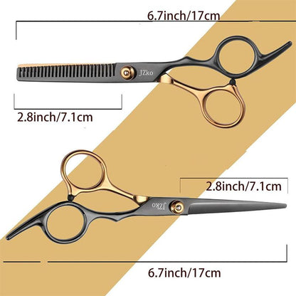 Hair Scissors Set, 10pcs/set Hair Cutting Scissors Kits, Heatless Straight Shears Tools, Professional Thinning Scissors, Summer Haircare Products, Heatless Styling Tools