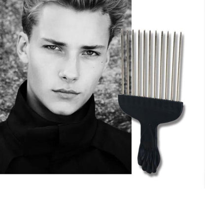 Heatless Hair Styling Tool Set, Mesh Comb & Gloves & Steel Needle Insertion Brush & Sponge Styling Comb, Haircare Accessories for Home & Salon Use