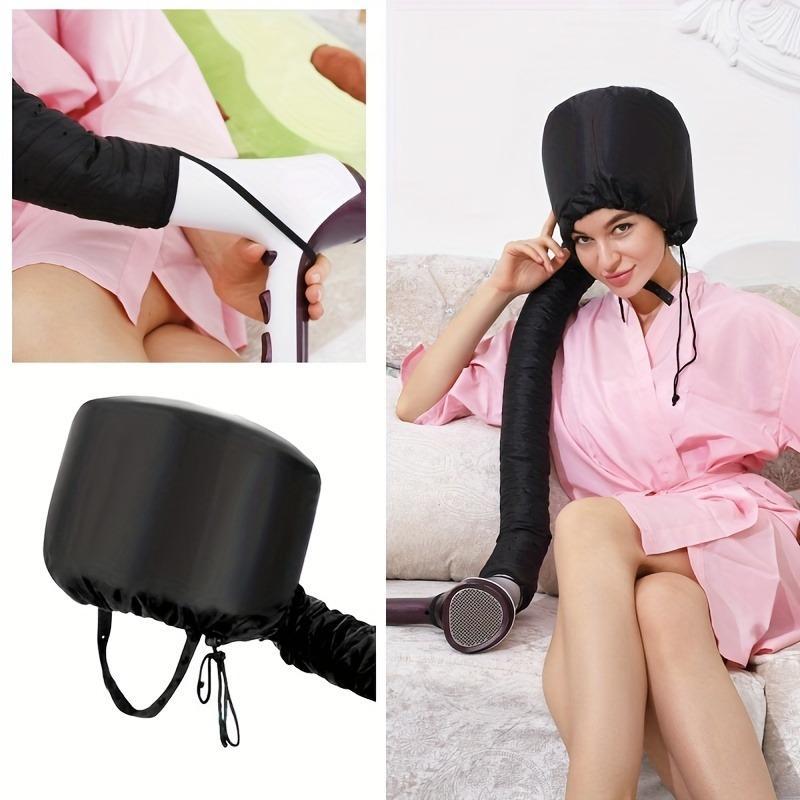 Soft Bonnet Hair Dryer Cap Hair Tools, 1 Count Portable Bonnet Hood Hair Dryer Attachment for Hair Treatment, Hair Styling Tools, Can be Used for Hair Styling & Deep Conditioning