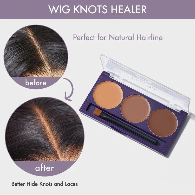 Wig Knots Healer with a Brush+Lace Wig Knot Concealer Brush Set, for Lace Wigs, for Frontal Part and Hairline Luvme Tools & Accessories