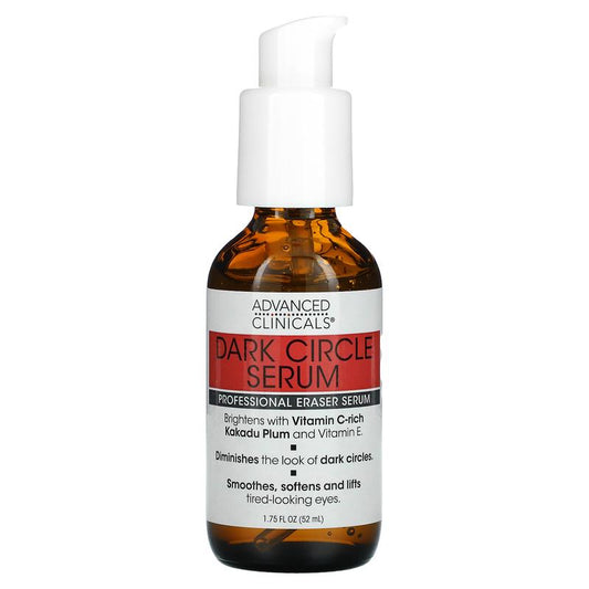 Advanced Clinicals Dark Circle Serum, Fragrance Free, 1.75 fl oz (52 ml)