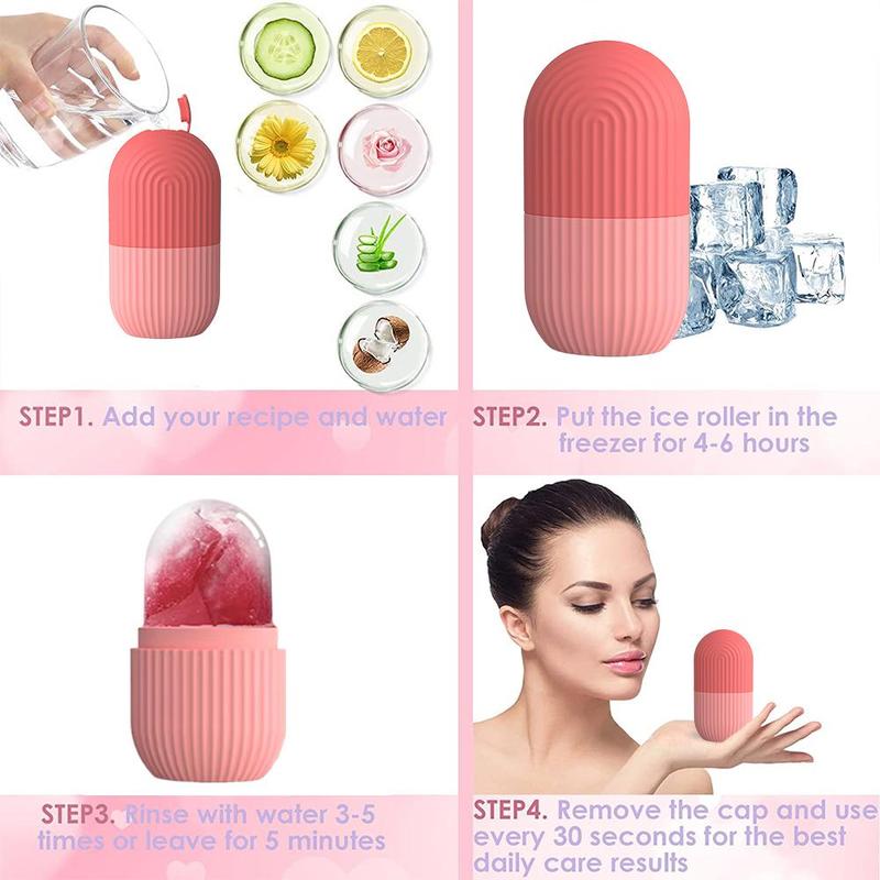 Lightweight Summer Ice Face Roller, Daily Multi-purpose Comfort Facial Ice Roller, Face Massager Gua Sha Mold, Ice Compress Ice Tool for Face Eyes, Cruel Summer, Ice Roller For Face