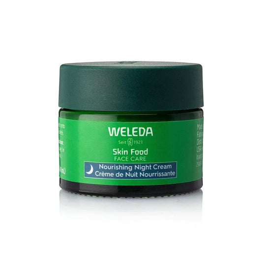 Weleda Skin Food Face Care Nourishing Night Cream, 1.3 fl. oz., Plant Rich Moisturizer with Sacha Inchi Oil, Soothing Cica and Hydrating Squalane to Comfort and Nourish Skin, Plant-Rich Skincare