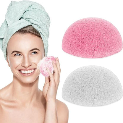 2pcs Soft Face Washing Sponge, Face Cleaning Puff, Face Wash Scrubber, Facial Skin Cleaning Wash Tool