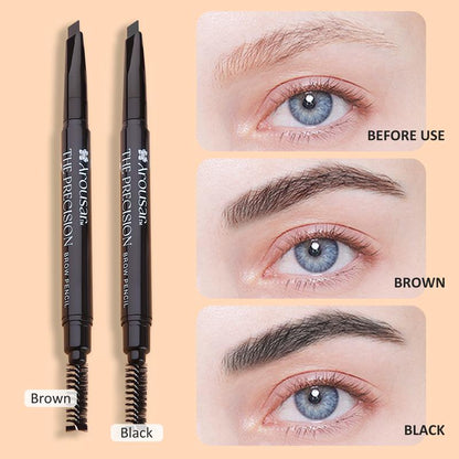 Arousar Eyebrow Pencil, Retractable Definer Pencil with Dual-Sided Brow Brush, Long Lasting Eye Brow, Fills Brow Makeup