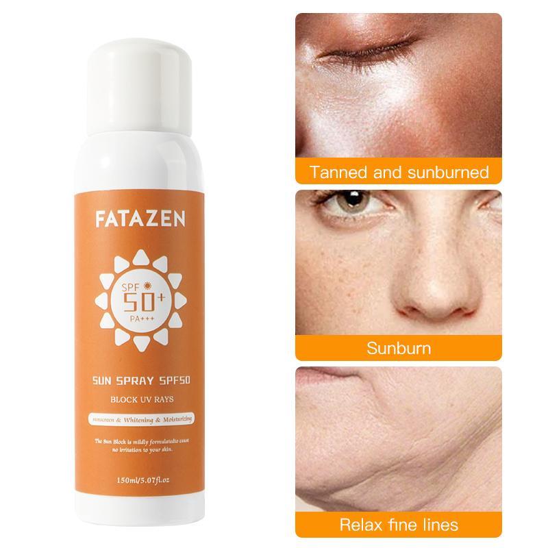 SPF 50+ Moisturizing Sunscreen Spray, 1 Piece Anti-sunburn Sun Screen for Face & Body, Sun Care Product for Women & Men