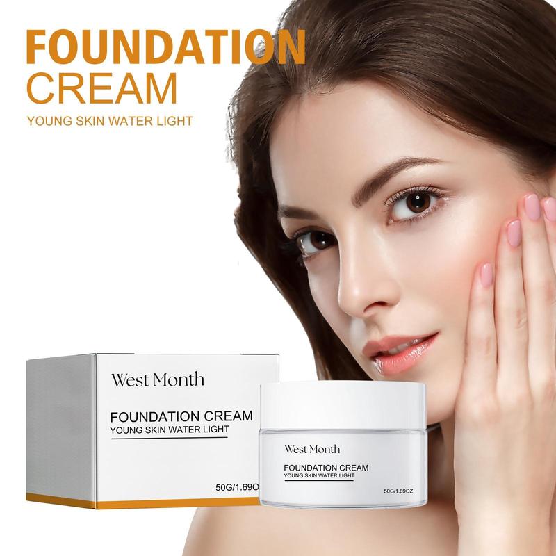 Moisturizing Concealer Foundation Cream, Natural Look Concealer Foundation, Long Lasting Makeup Cream, Concealer Foundation Cream