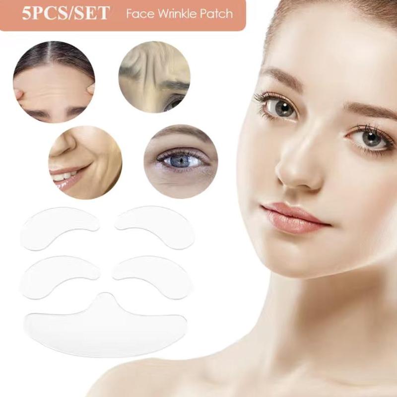 5pcs Smooth Wrinkle Face Patch, Reusable Collagen Face Patch, Professional Skincare Tools for Women