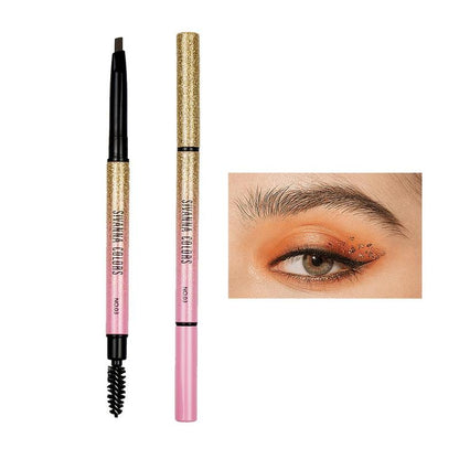 2 In 1 Eyebrow Pencil (1 Piece), Long Lasting Eyebrow Pen, Waterproof Makeup Eyebrow Pen