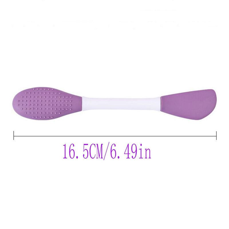 Dual-ended Facial Cleansing Mask Brush, 3pcs Silicone Face Scrubber, Professional Skincare Tools for Women