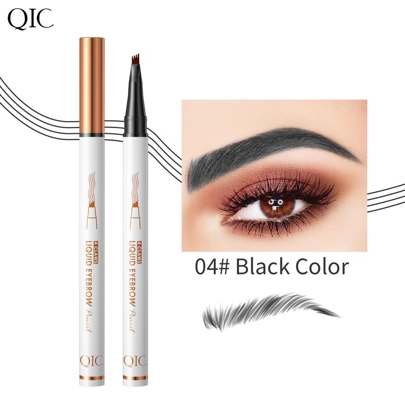 High Quality Four-Head Carving Eyebrow Tattoo Liquid Eyebrow Pencil Makeup Not Smudge Non-Decolorizing Makeup Waterproof Sweat-Proof Quick-Drying Long Lasting and Does Not Fade Eyebrow Pencil Cosmetic