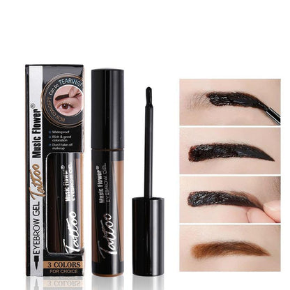 Eyebrow Dyeing Gel Kit, 2pcs/set Two Tone Waterproof Long Lasting Eyebrow Coloring Tool for Women