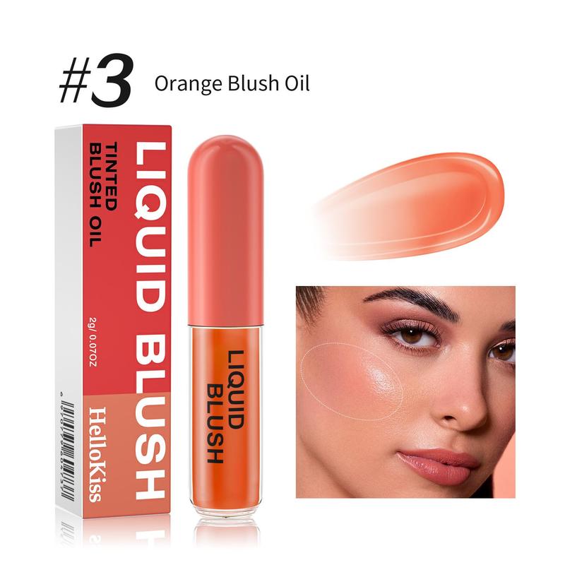 Liquid Blush, 1 Count Color Changing Blush Oil, Smudge-proof Blush Liquid Stick, Natural Look Blush for Daily Makeup, Blend to Create Natural and Vibrant Makeup