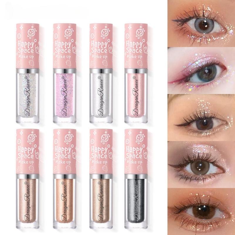 Multifunctional Glitter Eyeshadow, Pearlescent High Pigmented Blendable Eye Shadow, Long-lasting Easy-coloring Eye Makeup Products