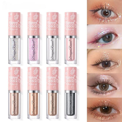 Multifunctional Glitter Eyeshadow, Pearlescent High Pigmented Blendable Eye Shadow, Long-lasting Easy-coloring Eye Makeup Products