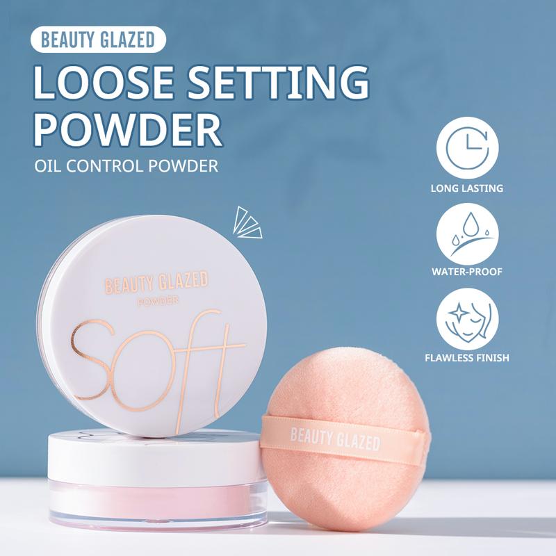 Matte Oil-Controlling Powder, Waterproof, Traceless, Super Long-Lasting Flawless Lightweight Makeup Smooth