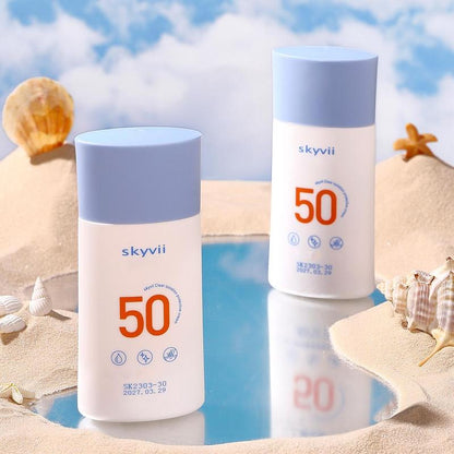 Sunscreen Cream, 2pcs/set Long-lasting Sun Protection for Face & Body, Waterproof Sunscreen for Outdoor Use