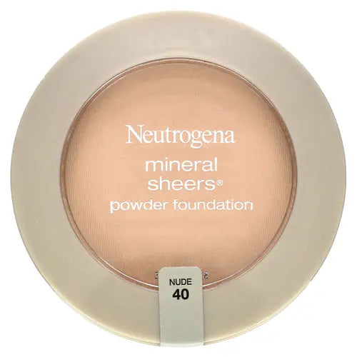 Neutrogena Mineral Sheers, Powder Foundation, Nude 40, 0.34 oz (9.6 g)