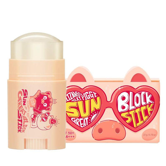 [Elizavecca] Milky Piggy Sun Great Block Stick SPF 50+ PA+++, Portable Sunscreen, Easy Application, Broad Spectrum, Water-resistant, UV Protection