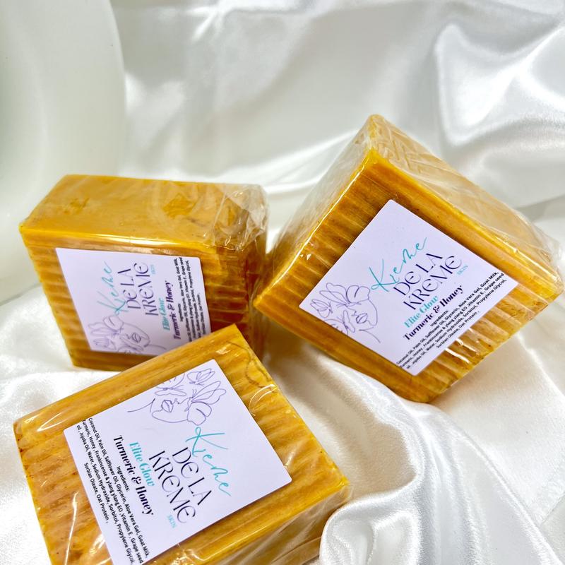 Elite Glow Turmeric & Honey Soap Gentle Nourishing Daily Cleanser Sensitive