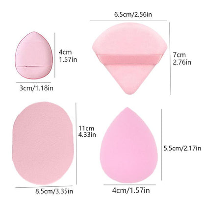 Makeup Tool Set for Women, 15pcs/set Dry & Wet Use Makeup Puff for Facial Detailing, Multi-use Facial Makeup & Face Washing Sponge for Daily Use, Cruel Summer