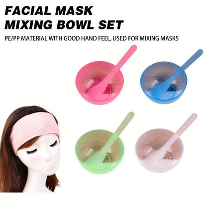 Facial Skincare Tools Set, 10pcs Reusable Facial Mask Mixer Bowl & Spatula Set, Reusable Smear Blending Tools Kit for Mud Masks and Other Skin Care Products