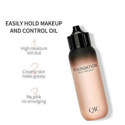 Flawless Liquid Foundation, Lightweight Moisturizing Concealer Foundation, Full Coverage Flawless Makeup Cream, Makeup Product