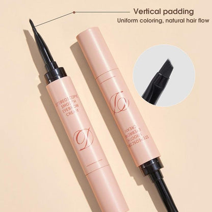 Natural Eyebrow Pencil, Long Lasting Eyebrow Liquid Pen, Smudge Proof Eye Brow Brush Liquid Pencil, Sweat Proof High Pigmented Brow Shading & Filling Pen