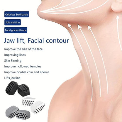 Jaw Trainer, 6 Counts Jaw Muscle Exerciser, Jawline Trainer, Face Muscle Training Tool for Men & Women