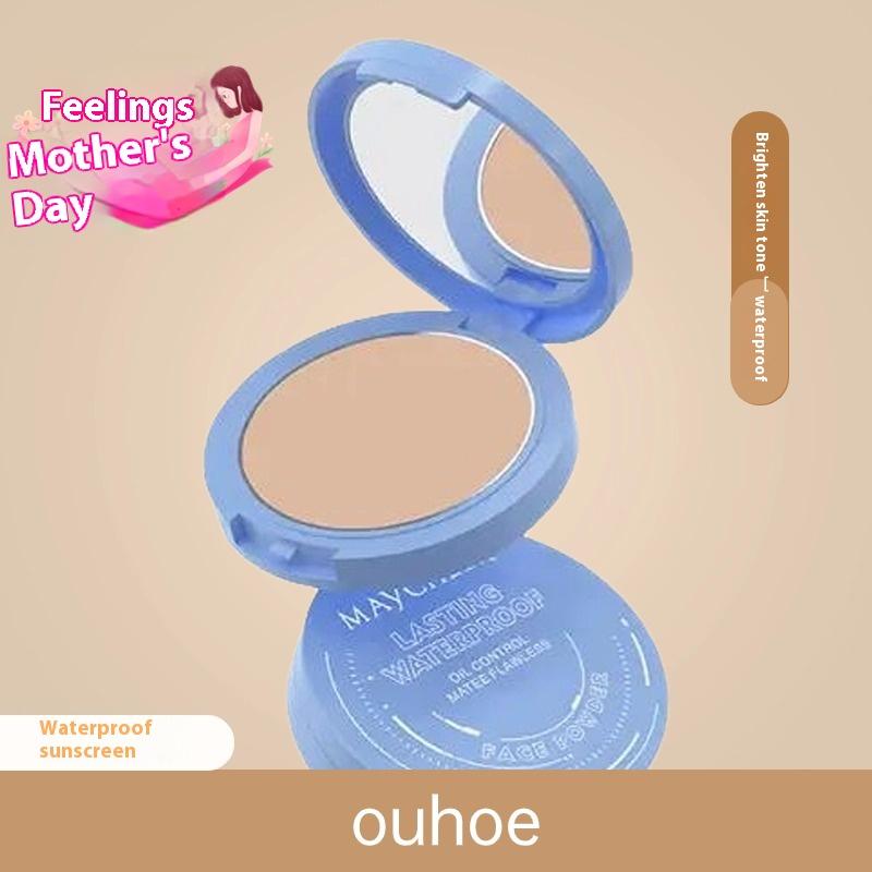 Concealer powder durable clear powder makeup powder waterproof brightening set powder high gloss powder