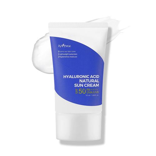 [ISNTREE] Hyaluronic Acid Natural Sun Cream 50ml Facial Skincare Sunscreen Hydrating Sensitive Spf Uv Comfort Skin Repair