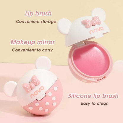 Cute Bear Design Moisturizing Lip Mask, 1 Count Hydrating Lip Balm, Lip Moisturizer Prevents Dry Cracks and Reduces the Look of Lip Lines, Suitable for All Occasions Lip Makeup