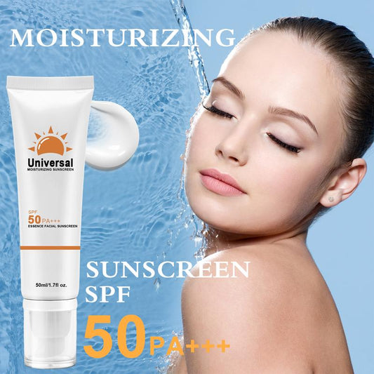 Universal Sunscreen SPF 50 PA+++, Protector Solar Con Color, No Sticky Refreshing Non And Does Not Harm Residue for All Skin Type Facial Skincare Daily Spf50 Waterproof Comfort Skin Repair