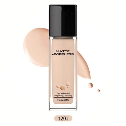 Matte Oil-free Foundation Makeup, Medium Coverage Flawless Finish Foundation, Lightweight & Moisturizing?Cosmetic