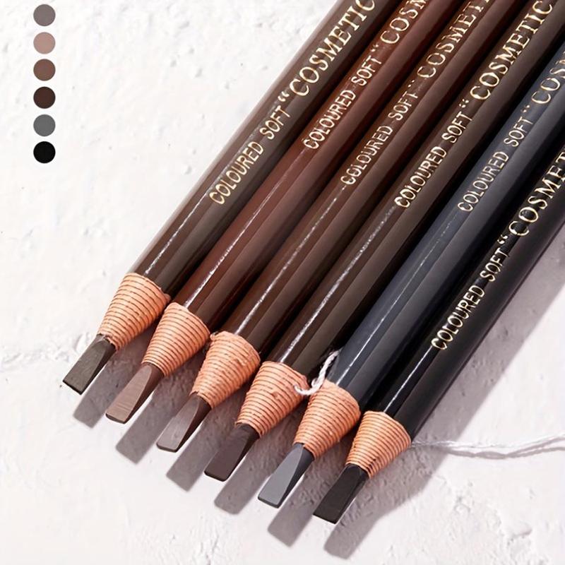 Long Lasting Eyebrow Pencil, 1 Count Natural Look Smudge Proof Eyebrow Pencil, Brow Styling Brush, Sweat Proof High Pigmented Brow Shading & Filling Pencil