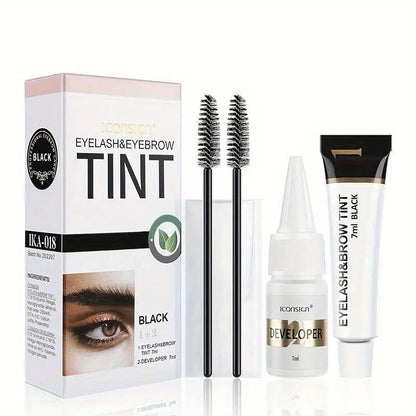 Eyebrow Tinting Kit, 1 Set Long Lasting Eyebrow Tinting Kit, Professional Makeup Accessories For Women