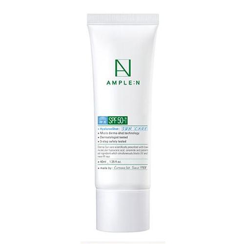 [AMPLE N] Hyaluron Shot Ampoule Sun Care SPF50+ PA++++ 40ml, Soothing Moisture, Water and Sweat Resistant, Lightweight Texture, Nourishing Sunscreen, Impenetrable UV Protection