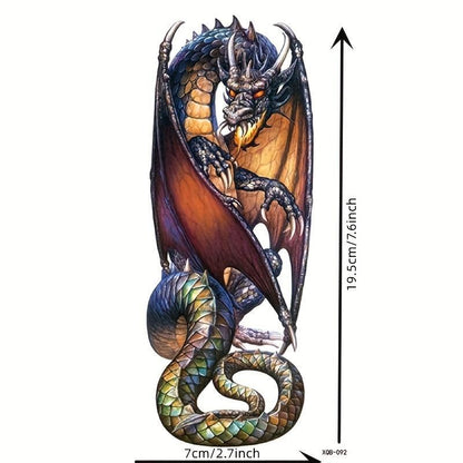 Dragon Pattern Temporary Tattoo Sticker, 1 Count Waterproof Fake Tattoo Stickers, Body Art Decoration for Men & Women