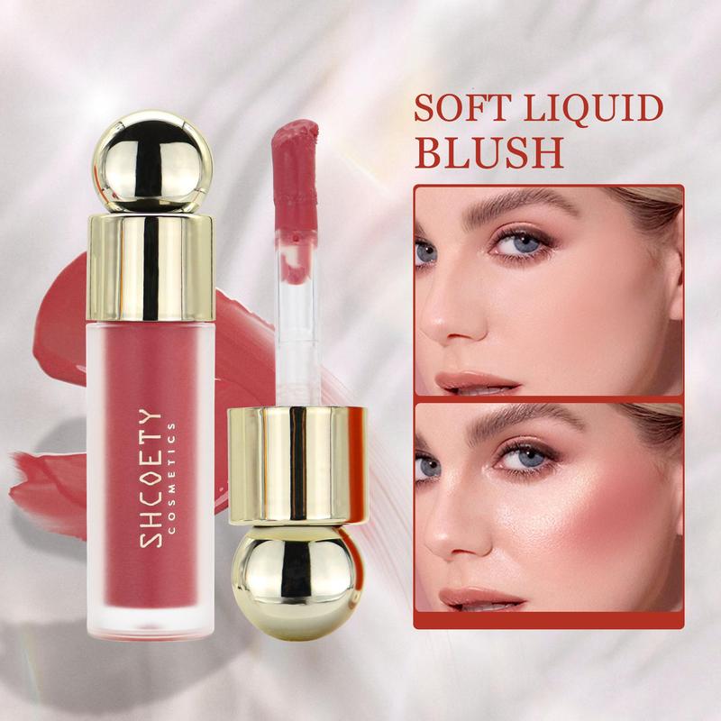 Long Lasting Liquid Blusher, 1 Count Natural Look Blush For Cheeks, Lips, Smudge-proof Blush Stick, For Daily Makeup