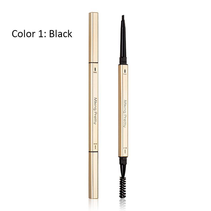 Double-ended Eyebrow Pencil, Gift for GF,?Waterproof Long Lasting Eyebrow Pen with Brow Brush Eye Brow Makeup Products