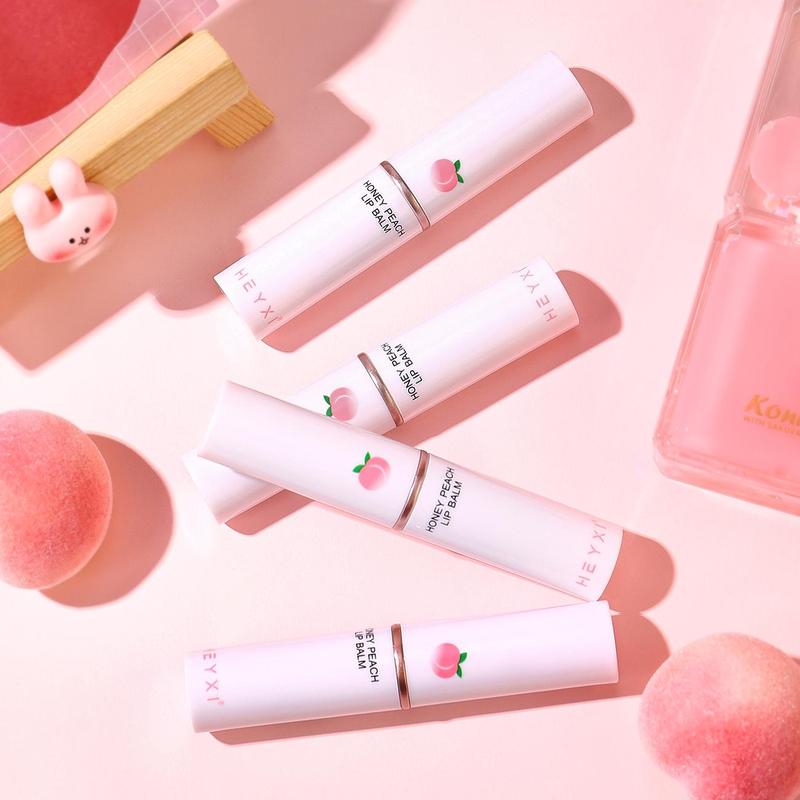 Hydrating Peach Lip Balm, Moisturizing Long-lasting Lip Stick, Temperature Color Changing Lip Balm, Lip Care Moisture Product for Women