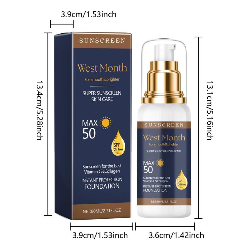 80g Sunscreen Moisturizing Face Cream, Hydrating Face Cream, Summer Sunscreen Face Lotion for Women & Men